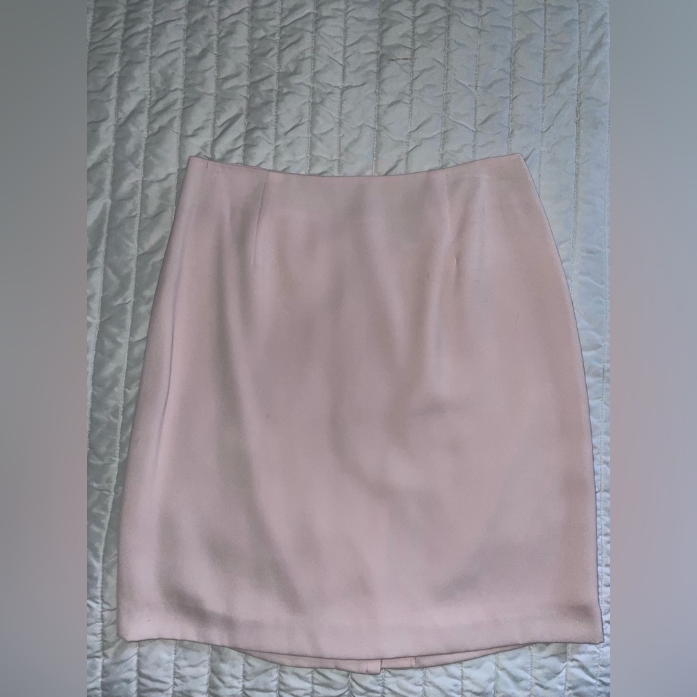 vintage baby pink pencil skirt, size 6